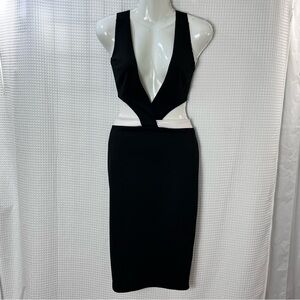 Goodtime USA ladies Black and White Backless Dress size medium